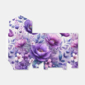 Hübsch-violette Blumen Geschenkschachtel (Ungefaltet)