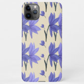 Hübsch-violette Blumen iPhone Hülle (Rückseite)
