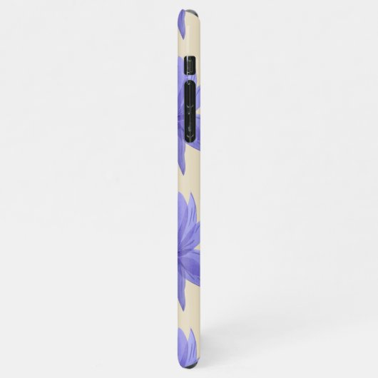Hübsch-violette Blumen iPhone Hülle (Linke Seite)
