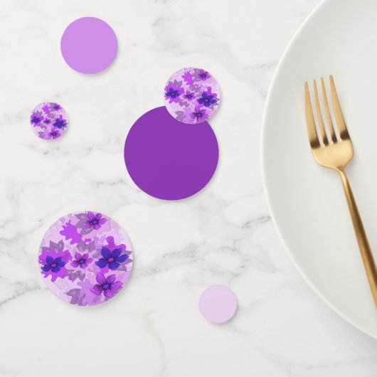 Hübsch-violette Blumen Konfetti (Gruppe)