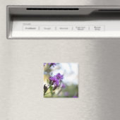 Hübsch-violette Blumen Original-Gartenfotografie Magnet (In Situ (Geschirrspüler))