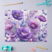 Hübsch-violette Blumen Seidenpapier (Basteln)