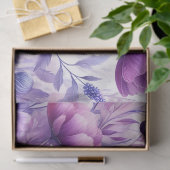 Hübsch-violette Blumen Seidenpapier (Geschenk)