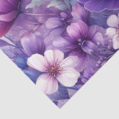 Hübsch-violette Blumen Seidenpapier (Detail)