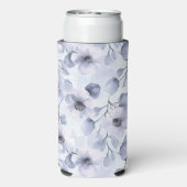 Hübsch-violette Blumen Selters Dosenkühler (Seltzer Rückseite)