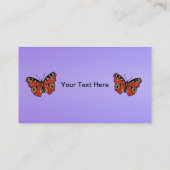 Hübsch Vivid Monarch Butterfly Lila Visitenkarte (Rückseite)