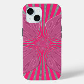 Hübsch Vivid Pink Schöne phantastische coole Kunst Case-Mate iPhone Hülle (Rückseite)
