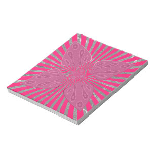 Hübsch Vivid Pink Schöne phantastische coole Kunst Notizblock