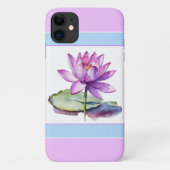 Hübsch Water Lily iPhone 11 Fall Lilac Case-Mate iPhone Hülle (Rückseite)