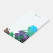 Hübsch Watercolor Confetti Spritzer Boarder Post-it Klebezettel (angewinkelt)