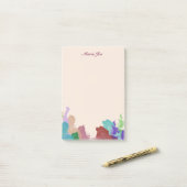 Hübsch Watercolor Confetti Spritzer Boarder Post-it Klebezettel (Auf Schreibtisch)