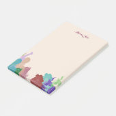 Hübsch Watercolor Confetti Spritzer Boarder Post-it Klebezettel (angewinkelt)