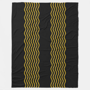 Hübsch Waves gold + Ihr Backgr, Text & Ideen Fleecedecke