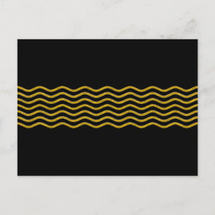 Hübsch Waves gold + Ihr Backgr, Text & Ideen Postkarte