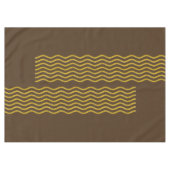 Hübsch Waves gold + Ihr Backgr, Text & Ideen Tischdecke (Vorderseite (Horizontal))