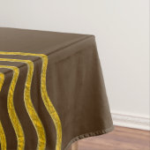 Hübsch Waves gold + Ihr Backgr, Text & Ideen Tischdecke (Beispiel)