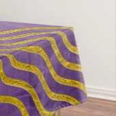 Hübsch Waves gold + Ihr Backgr, Text & Ideen Tischdecke (Beispiel)