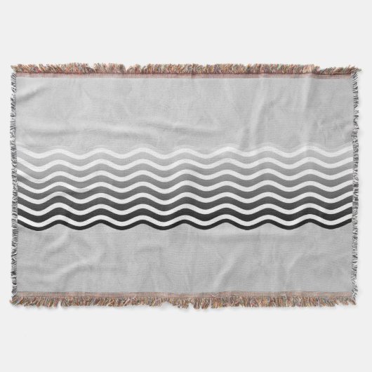 Hübsch Waves graue Gradienten + Ihr Backgr. Idee Decke (Vorderseite)