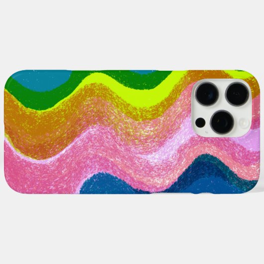 Hübsch Waves iPhone Case (Rückseite (Horizontal))