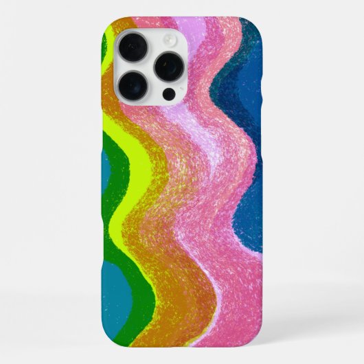 Hübsch Waves iPhone Case Hülle (Rückseite)