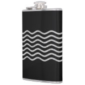 Hübsch Waves silver + Ihr Backgr, Text & Ideen Flachmann (Links)