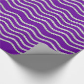 Hübsch Waves silver + Ihr Backgr, Text & Ideen Geschenkpapier (Ecke)