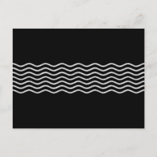 Hübsch Waves silver + Ihr Backgr, Text & Ideen Postkarte