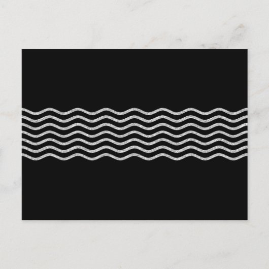 Hübsch Waves silver + Ihr Backgr, Text & Ideen Postkarte (Vorderseite)