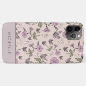 Hübsch Weiblich Pink Botanische WildBlume Case-Mate iPhone Hülle (Rückseite (Horizontal))