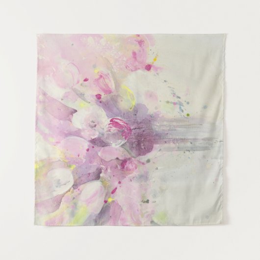 Hübsch weichen rosa dem Blumenstrauß in des Wandteppich (Vorderseite)