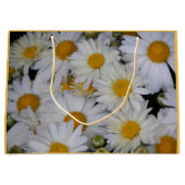 Hübsch White Daisies Floral Große Geschenktüte (Vorderseite)
