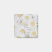 Hübsch White Daisies Floral Post-it Klebezettel (Vorderseite)