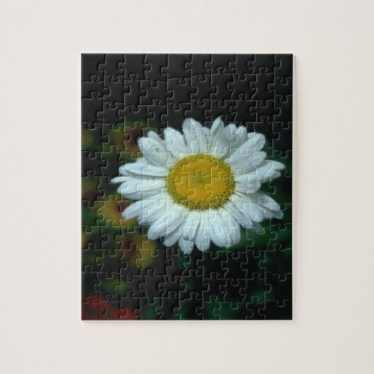 Hübsch White Daisy Blume Puzzle (Vertikal)
