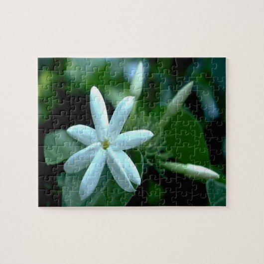 Hübsch White Stephanotis Blume Puzzle (Horizontal)