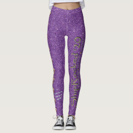 Hübsch Wicked Ladys Lila Glitzer SR20 Leggings
