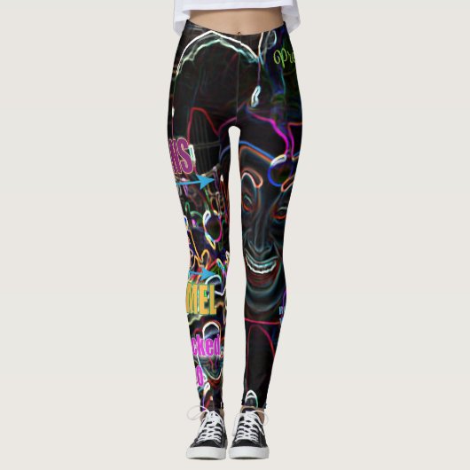 Hübsch Wicked Ladys SR 2020 - Neon Mardi Gras Leggings (Vorderseite)