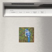 Hübsch Wilderness Blue Jay Magnet (In Situ (Geschirrspüler))