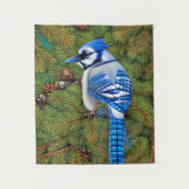 Hübsch Wilderness Blue Jay Wandteppich (Vorderseite)