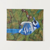 Hübsch Wilderness Blue Jay Wandteppich (Vorderseite (Horizontal))