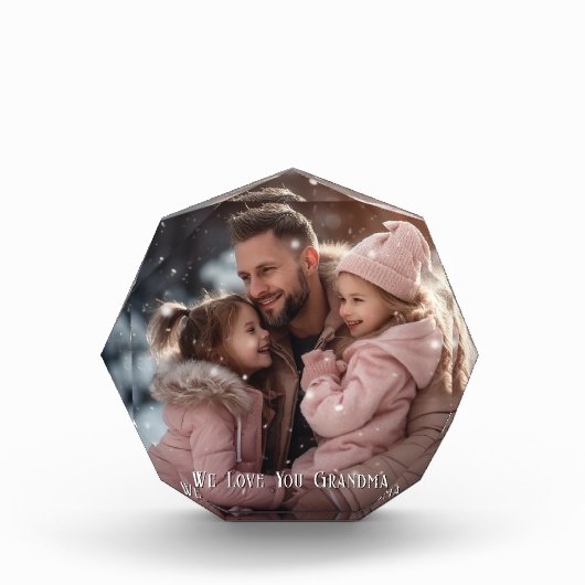 Hübsch Wir Liebe Sie Oma Fotoblock (Vorderseite)