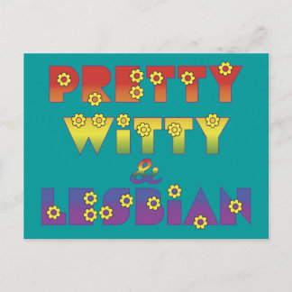 Hübsch Witty Lesbian Postkarte