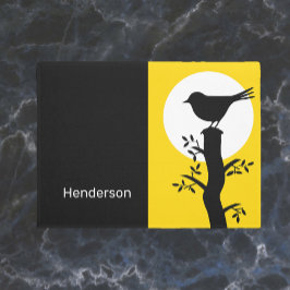 Hübsch Yellow Bird Silouhette Zen Vibe Fußmatte