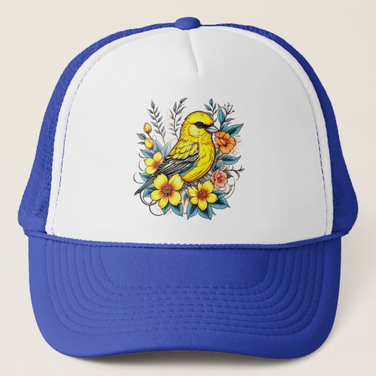 Hübsch Yellow Bird Trucker Hat Truckerkappe (Vorderseite)