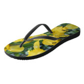 Hübsch Yellow Irish Garden Blume Badesandalen (Schrägansicht)