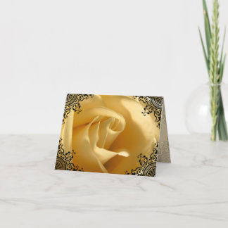 Hübsch Yellow Rose Custom Vielen Dank Dankeskarte