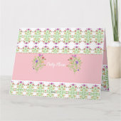 Hübsch zart Gemustert Karte (Rückseite)