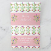 Hübsch zart Gemustert Karte (Innenseite)