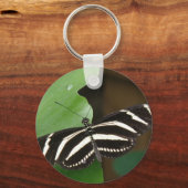 Hübsch Zebra Longwing Butterfly Schlüsselanhänger (Vorderseite)