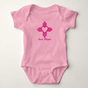 Hübsch Zia Heart Pink Baby Girl Strampler