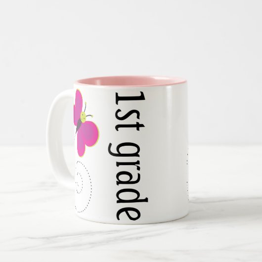 Hübsche 1. Grad-Lehrer-Tasse Zweifarbige Tasse (Vorderseite Links)